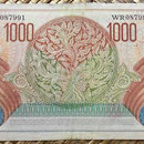 Indonesia 1000 rupias 1952 reverso