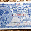 Bélgica 1 franco 1920 (84x48mm) anverso