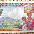 Madagascar 5000 francos 1966 reverso