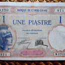Indochina 1 piastra 1927-31 (148x92mm) pk. 48b anverso