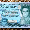 Islas Malvinas 10 pounds 1986 anverso