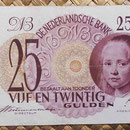 Holanda 25 gulden 1945 (132x82mm) pk.77 anverso