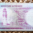 Bermuda 5 dollars 1970 reverso
