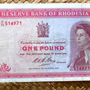 Rhodesia 1 pound 1968 anverso
