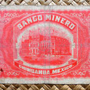 México, 2 pesos 1914 Banco Minero - Chihuahua reverso