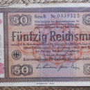 Alemania bono 50 Reichsmark -jewish notes- 1933-resello 1934 (190x110mm) pk.211 anverso