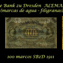Alemania 1890-1922 serie marcos Sachsische Bank zu Dresden filigranas