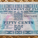 Fiji 50 centavos de dólar 1969 anverso