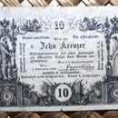 Austria 10 kreuzer 1860 (58x44mm) uniface