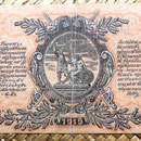 South Rusia ejército blanco Gral. Wrangel 10 rublos 1919 reverso