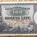 Lituania 100 litu 1928 anverso