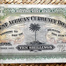 British West Africa 10 chelines 1942 anverso