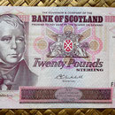 Escocia 20 pounds sterling -Bank Of Scotland 2004 (150x80mm) anverso