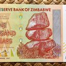 Zimbawe 1000 dollars 2007 anverso