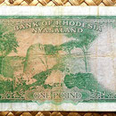 Rhodesia & Nyasaland 1 pound 1960 reverso