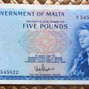 Malta 5 pounds 1961 anverso