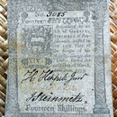 Asentamientos Pensylvania 14 shillings 1773 anverso