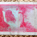 Rhodesia 1 pound 1964 reverso