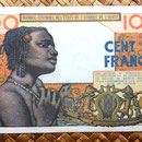 Senegal 100 francos 1961 reverso