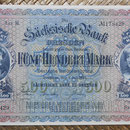 Alemania 500 marcos 1922 Sachsische Bank Dresden (175x116mm) pk.S954a anverso