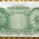Bahamas 4 shillings 1953 reverso