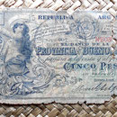 Argentina 5 pesos 1888 anverso
