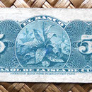 Cuba colonial 5 centavos de peso 1896 (76x35mm) reverso