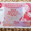 Isla Mauricio 10 rupias 1967 anverso