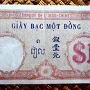 Indochina 1 piastra 1927-31 pk. 48b reverso