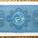 Escocia 20 pounds sterling -British Linen Bank 1952 reverso