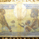 Madagascar colonial 100 francos 1937 anverso