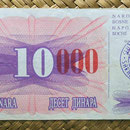 Bosnie Herzegovina 100 dinares 1992 resello 100.000 dinares Sarajevo anverso