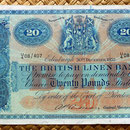 Escocia 20 pounds sterling -British Linen Bank 1952 (205x128mm) anverso