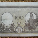 Italia 100 liras 1944 pk.67a reverso