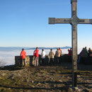 Fernsicht vom Hochwald ins Riesengebirge