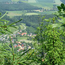 Blick zu uns von der Lausche aus