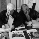 Guy Le Querrec et Charlie Abad au boulot © Eric Delamarre