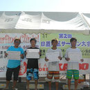 メンクラス右から　優勝・前鶴大亨　2位・脇薗僚人　3位・長坂佳伸　4位・柏原一博