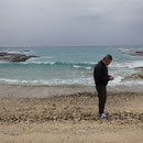 まずは海へ～～！砂浜と海の色、めちゃキレイです。