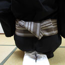 貝の口結びの完成です
