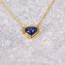 Collier 750/- Gelbgold, Saphir 6,0 ct