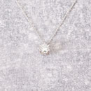 Collier 750/- Weißgold, Brillant 0,25 ct w/PI