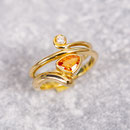 750/- Gelbgold, Mandaringranat, Brillant | Zierwerk Melanie Karner