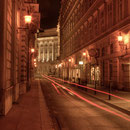 Die Strauchgasse mit Blick auf das NÖ Landhaus in der Herrengasse