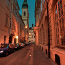 Die Sonnengasse führt zur Jesuitenkirche