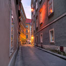 Ein Blick in die Schönlaterngasse