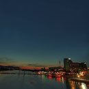 Die "Alte Donau" zur "blauen Stunde"