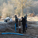 Forages pour installation d'un chauffage  géothermique.