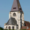 La collégiale de Picquigny côté est.