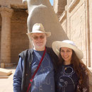  Ägypten im März 2017, mit meiner Frau Daniela Rutica im Horus-Tempel von Edfu